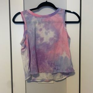 90 degree workout cropped tank size XS tie dye